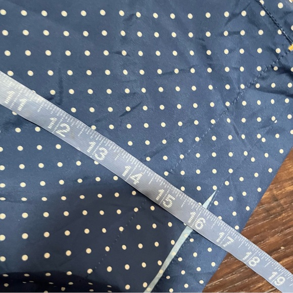 NWT Orlebar Brown bulldog navy blue iris polka dot swim trunks 6” shorts 38 READ - Picture 7 of 10